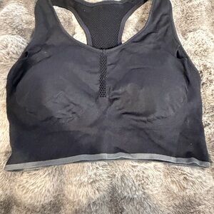 Zella Black Mesh Detail Sports Bra
